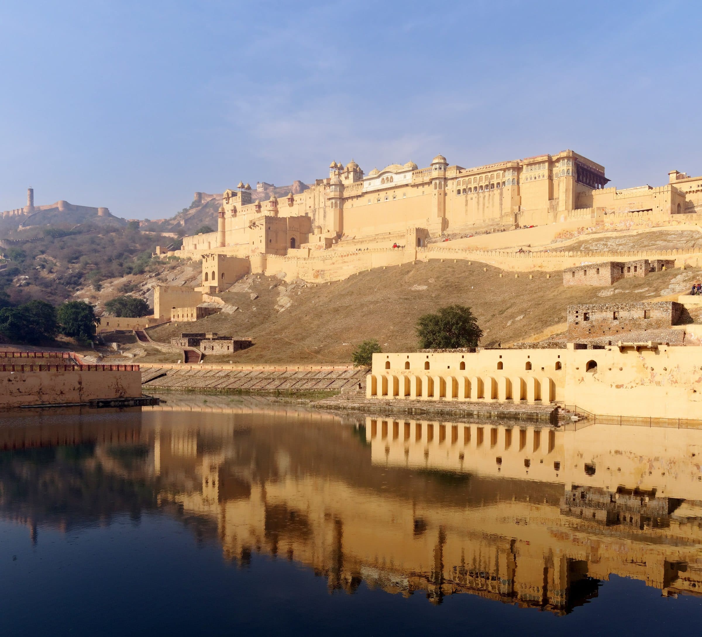 Amber Fort from Maota lake, Jaipur