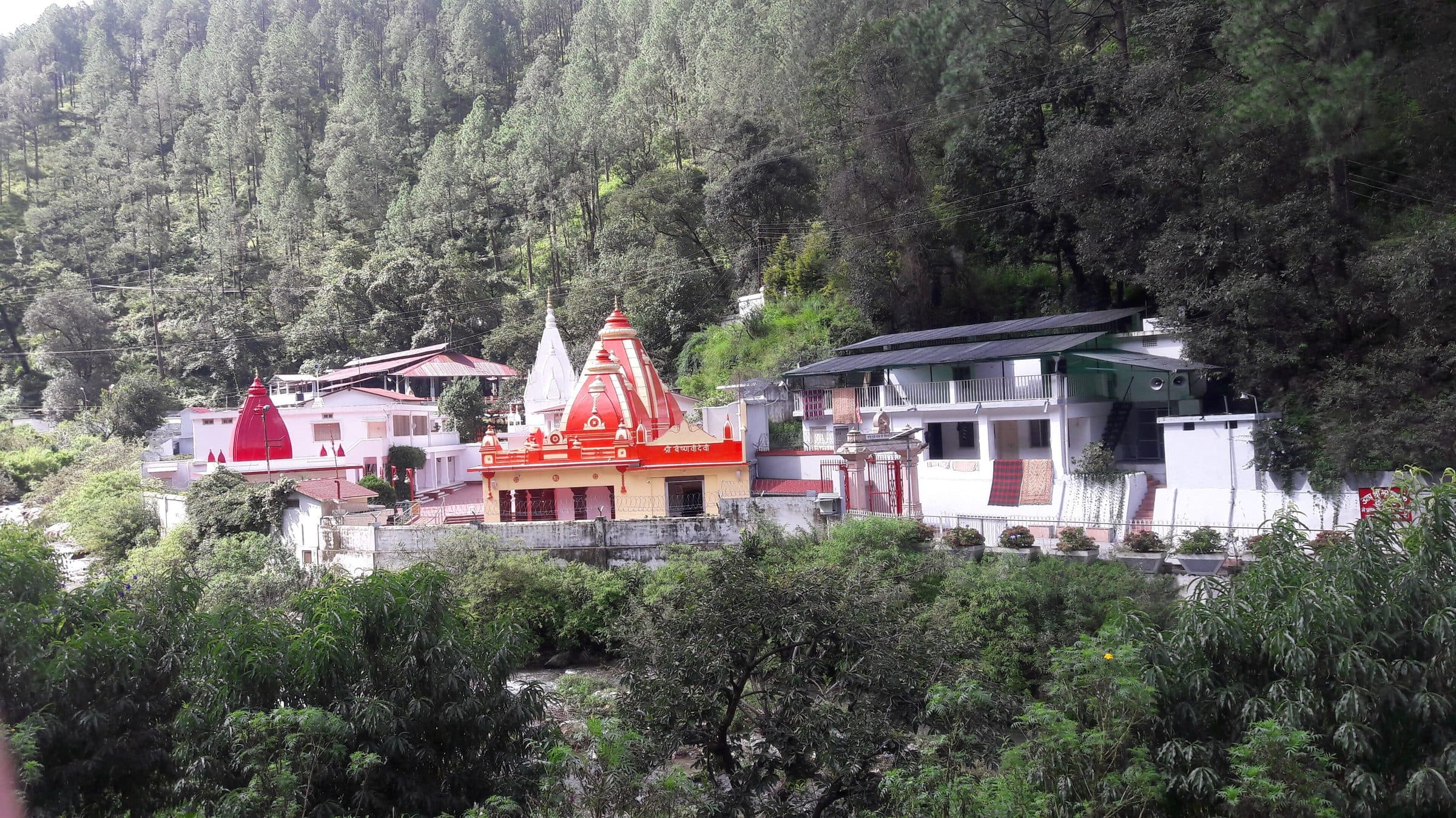 Kainchi Dham on the banks of the Kosi river