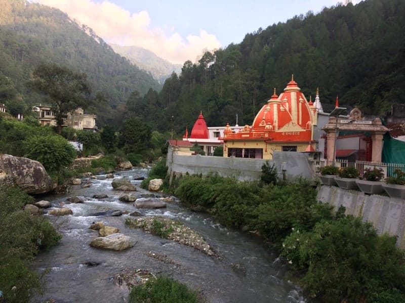 Kainchi Dham beside the river