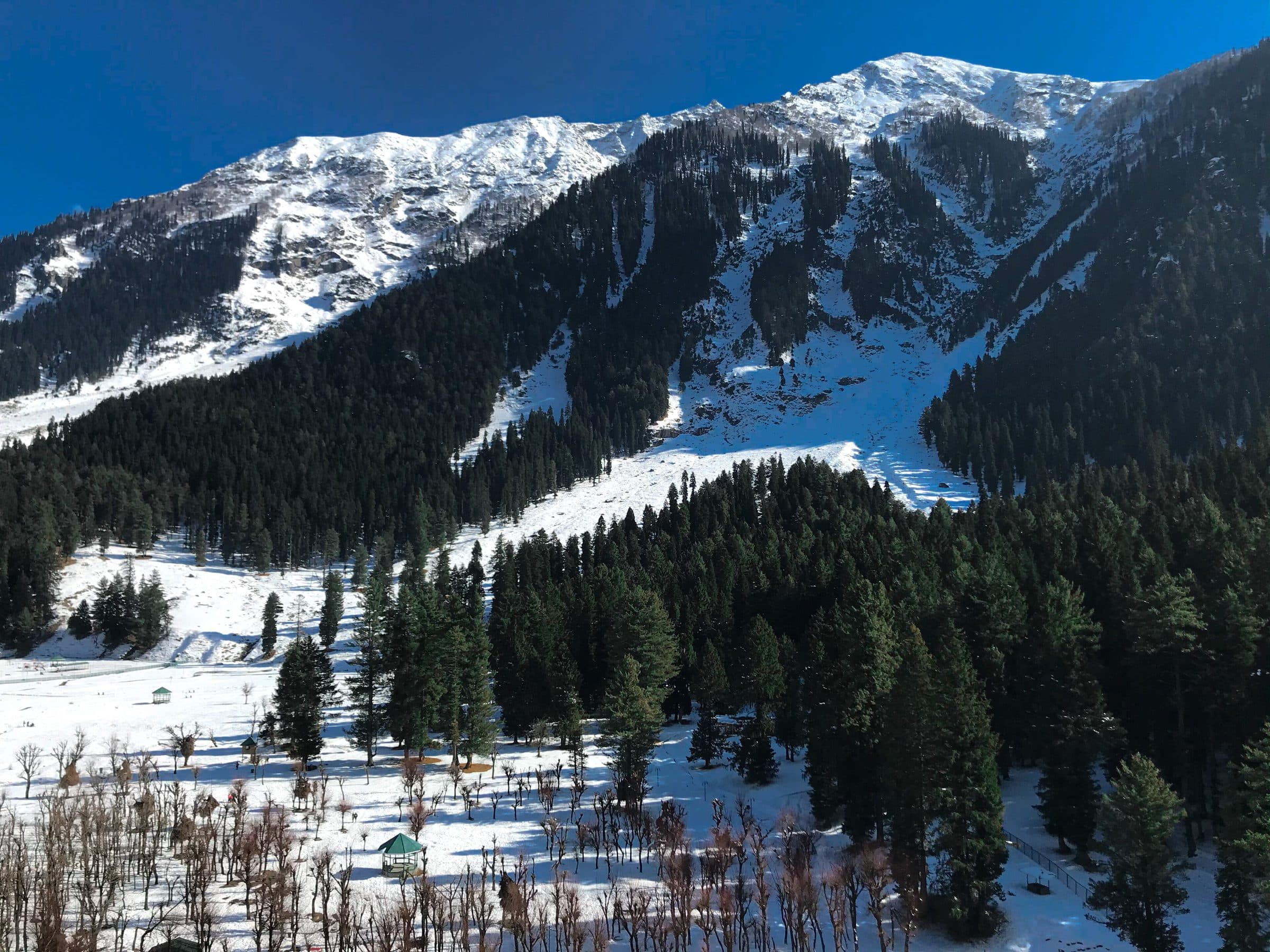Betaab valley under snow, Pahalgam