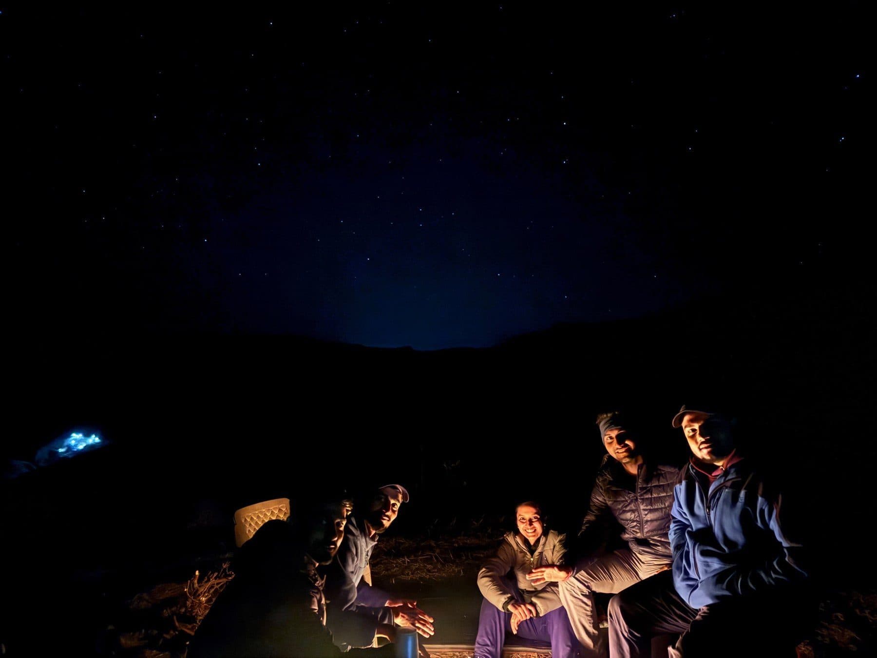 Stars over a night stop in Spiti